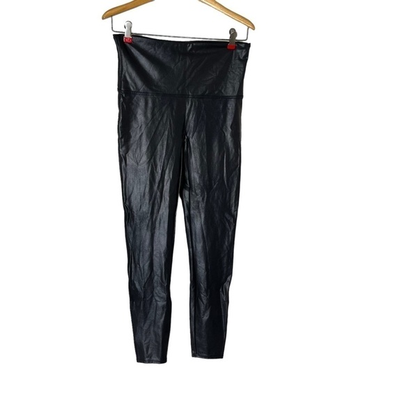 SPANX x REVOLVE Faux Leather High Waisted Leggings - Picture 2 of 11